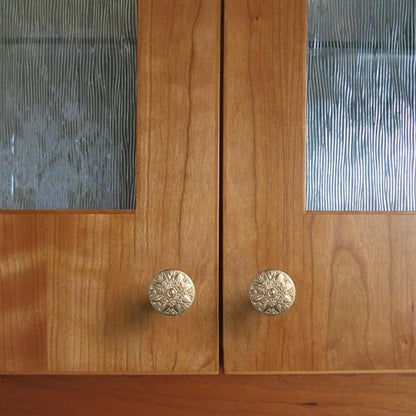 6 Pack Champagne Bronze Cabinet Knobs, Mandala Drawer Pull - color: Champagne Bronze