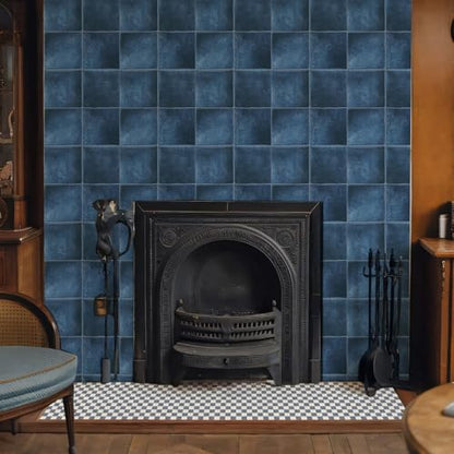 10 Sheets Thicker Design Peel and Stick Backsplash, 3D Self Adhesive Peel and Stick Wall Tile Backsplash for Kitchen, Bathroom, 12"x12", Deep Blue - color: Deep Blue