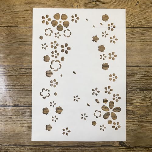 TIAMECH A4 Reusable Cherry Blossom Stencil for Painting - color: Cherry Blossom