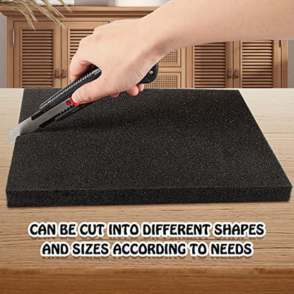 Amylove 1 Pack Upholstery Foam Sheet, 1/2" X 24" X 72", Black - color: Black, size: 1/2" X 24" X 72"