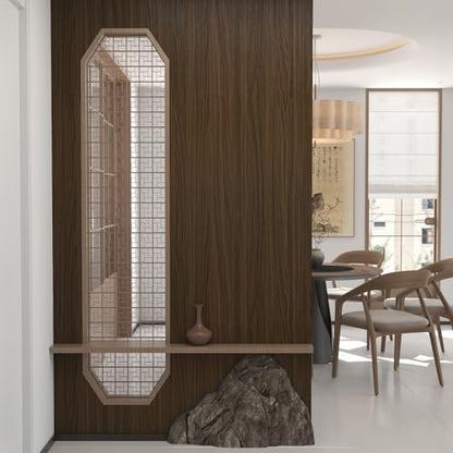 Walnut Wood Contact Paper, 30.3x354 inch - color: Brown, size: 30.3" x 354"