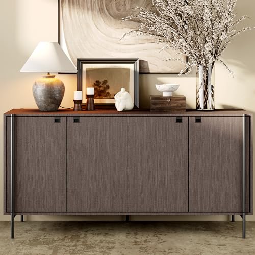 Haimin Fabric Wallpaper 24" x 393" Peel and Stick Textured Contact Paper - color: Brown