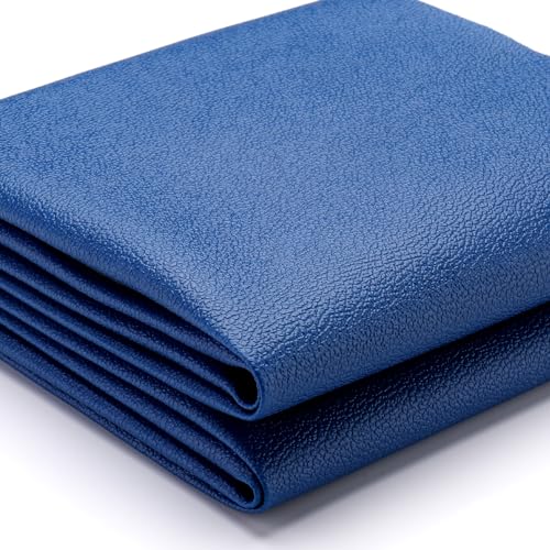 K-Musculo Vinyl Fabric, Marine Faux Leather Upholstery, for Upholstery Crafts, DIY Sewings, Sofa, Handbag, Earrings, Hair Bows Decorations (Blue 54'' X 12'' inch 1Ft) - color: Blue, size: 1Ft (54'' X 12'' inch)