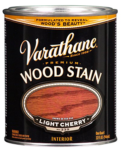 Varathane 211720H-2PK Premium Wood Stain, Quart, Light Cherry, 2 Pack - color: Light Cherry