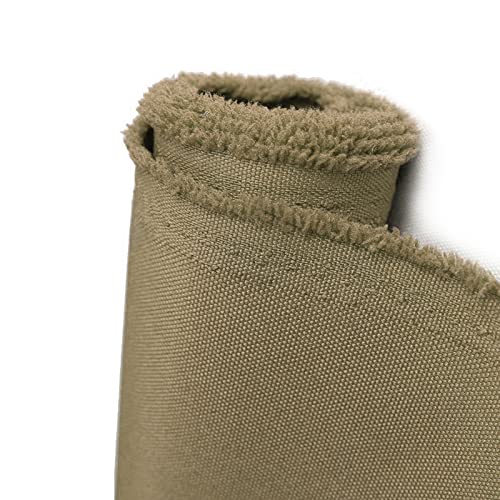 Waterproof Canvas Fabric by The Yard 600D Upholstery Outdoor Fabric 58”W - color: Khaki, size: Pre-cut 1 Yard(58" x 36")