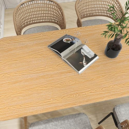 Wood Grain Contact Paper 15.7" x 236" Peel and Stick Wallpaper Oka - color: Oka, size: 15.7" x 236"