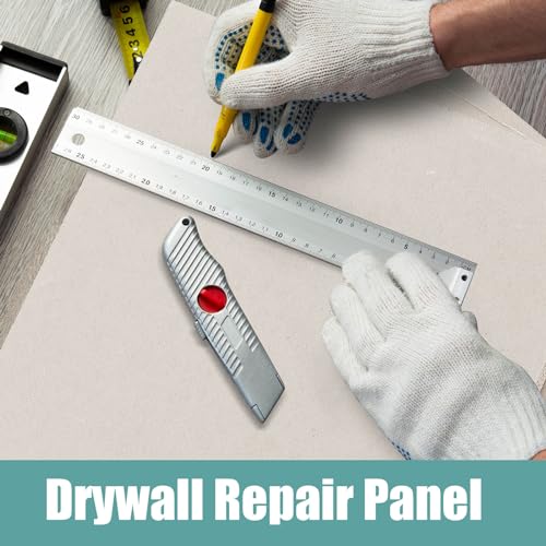 Amylove 1 Pcs 12 x 12 x 1/2 Inch Drywall Repair Panel for Mend Wall, White - color: White, size: 12 x 12 x 1/2 Inch