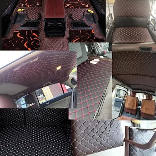 Quilted Foam Vinyl Fabric King Crown Classic Pattern with 0.23" Sponge Backing, 59" W × 39" L Faux Leather Fabric for Car Headliner, Furniture Upholstery,Diamond 2" x 3" (King Crown) - color: King Crown