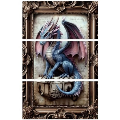 Peacoblue Vintage Dragon Rub On Transfers for Furniture Craft 6"x12" - style: Vintage Dragon