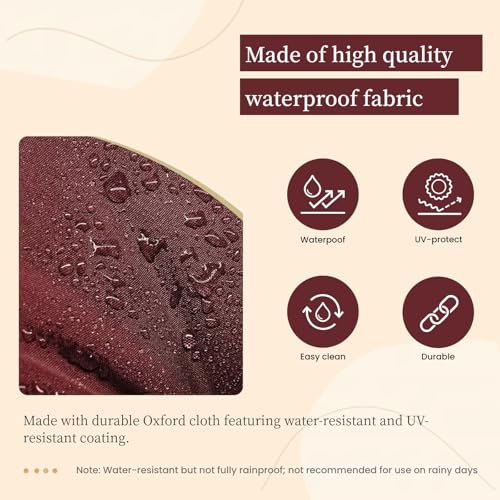Wicker Chair Cushions 3 Piece Set, Waterproof Outdoor Cushion for Patio Furniture, Loveseat and U-Shaped Wicker Furniture Cushions, Red - color: Red