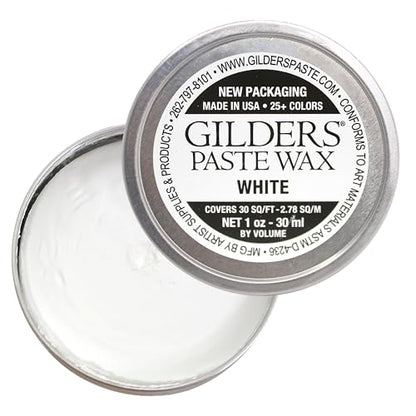 paste, Gilders paste wax 1 ounce canister, gilders wax paste 30 ml canister (WHITE)