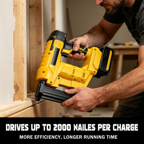2-in-1 Cordless Brad Nailer for Dewalt 20V Battery (Tool Only)