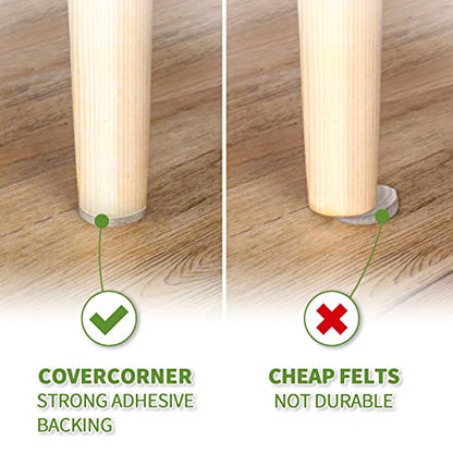 Felt Furniture Pads for Hardwood Floors 96 PCS, 1" Round, Beige - size: 96PCS 1 inch Round Beige