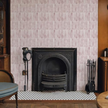 10 Sheets Thicker Peel and Stick Backsplash, 12"x12" Peel and Stick Wall Tiles, Hexagon Look Tiles Backsplash for Kitchen and Bathroom, Pink - color: Pink