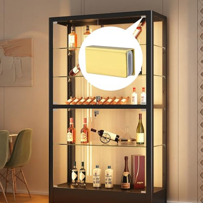 4Pcs Non-Magnetic Glass Door Clip for 3-6mm Thickness Frameless - color: Gold