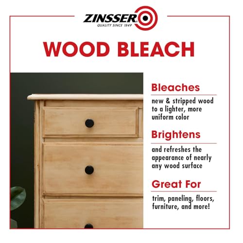 Zinsser Wood Bleach Kit, 2-Step Brightening System, Interior Wood Surfaces