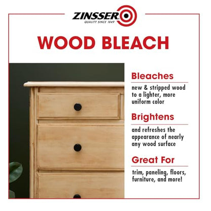 Zinsser Wood Bleach Kit, 2-Step Brightening System, Interior Wood Surfaces