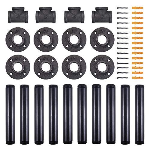 16" H-Shape Metal Table Legs Set - size: 16'' x 7.87''