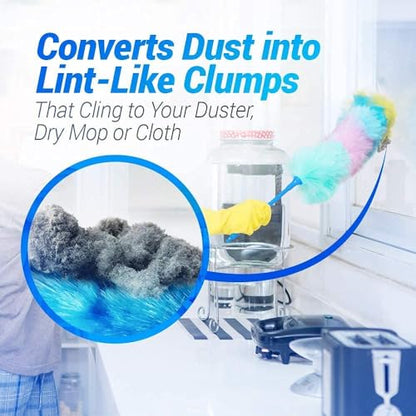 Fuller Brush Duster Spray – 15.5 oz Multi Surface Dust Removing Sprayer - Safe Household Cleaning for Floors, Furniture, Blinds & Car Interiors (Pack of 2) - size: 2 Pack