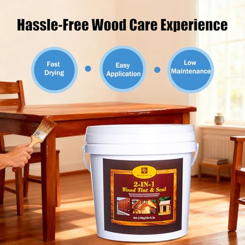 Charred Pecan Advanced 5 Gallon Wood Sealant & Finish | Enhances Wood Grain | Flexible, Crack-Resistant Coat for Inside/Outside Terrace and Fence,Planting Boxes,Non-Toxic Environmentally Friendly - color: Charred Pecan, size: 5 Gallon