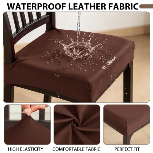 FUANGUI Dining Chair Covers Set of 4, Kitchen Chair Seat Covers - color: 06