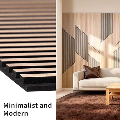 8-Pack Teak Wood Grain 3D WPC Wall Panels with Adhesive, Peel and Stick Wall Panels for Accent Wall, Covers 82.15 Sq Ft, for Luxury Living Room & Bedroom Decor - size: 16" × 94"