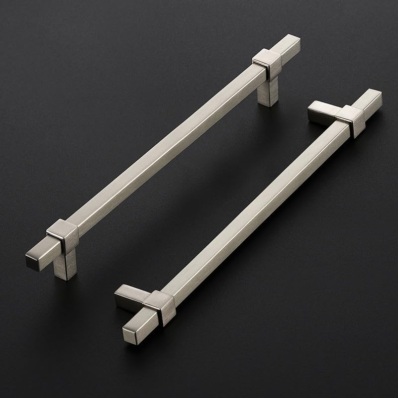 30 Pack Brushed Nickel Cabinet Handles, 7-1/2" Hole Center Drawer Pulls - color: Brushed Nickel, size: 7-1/2 Inch Hole Center