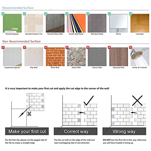 PH PandaHall 5pcs Peel and Stick Backsplash Purple Square 3D Mosaic Removable Tile Stickers Self Adhesive Tiles Stick-on Vinyl Wall Tiles for Kitchen Bathroom Home Decor, 9.3" X 9.3" Covering 3 Sq.ft