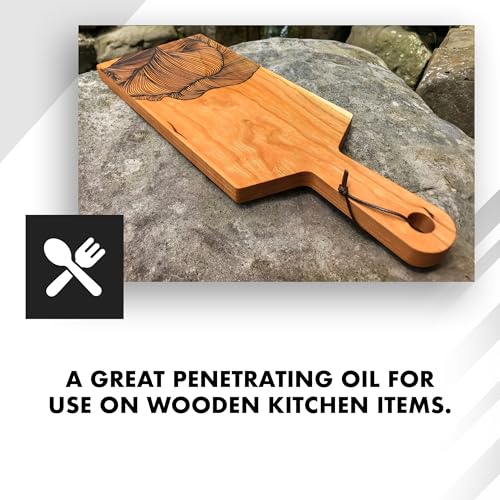 RMP Finishes Hemp Oil for Wood Finishing, Cutting Boards, Butcher Blocks, Countertops, Wooden Utensils, Food Grade, 8 oz. - size: 8 Fl Oz (Pack of 1)