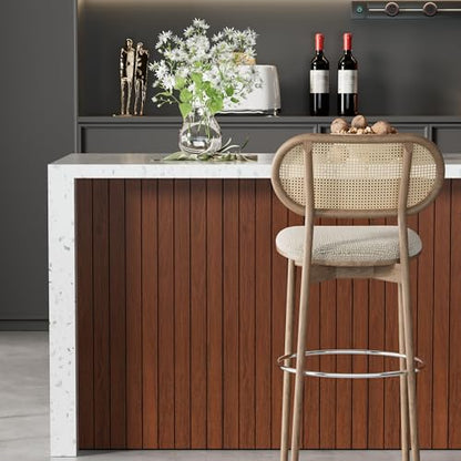 Arthome Peel and Stick Slat Wall Panels 15.7 "x240,Self-Adhesive PVC Wood Grain Wallpaper Panel,3D Thick Faux Soundproof Backsplash Accent Wall Tile for Walls & Furniture (Walnut Coverage 26 Sq.ft) - color: Walnut, size: 15.7" x 240"