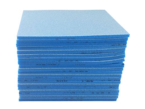 5-1/2 x 4-1/4 x 3/16 Inch Sanding Sponges, Fine 220-280 Grit Sponge Sanding Pads with Aluminum Oxide Side, 20 Pack Flexible Contour Sand Sponge for Wood, Auto Paint, Plastics & Metal Sander - color: 220 Grit, size: 20 Pack