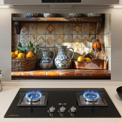 Nuxovilar Kitchen Backsplash Peel and Stick Wallpaper,17.72"x27.56" - color: A-Retro style