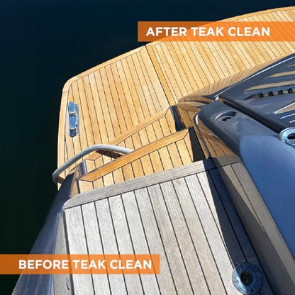 DITEC Teak Clean Marine Wood Cleaner, Removes Grey Oxidation, 1 Gallon - size: 128 Fl Oz (Pack of 1)