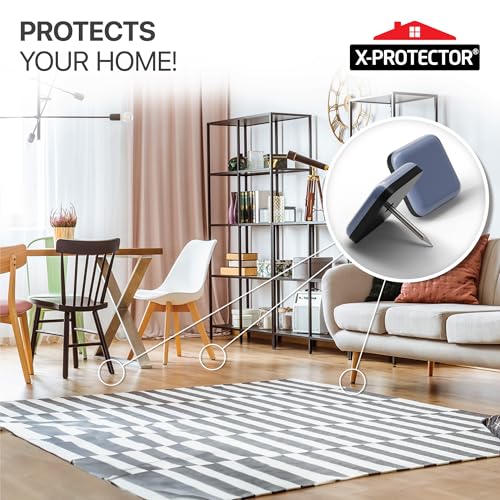 Chair Glides X-PROTECTOR - 1" Furniture Glides 24 PCS, Grey - size: 1" 24 PCS Grey (Square)