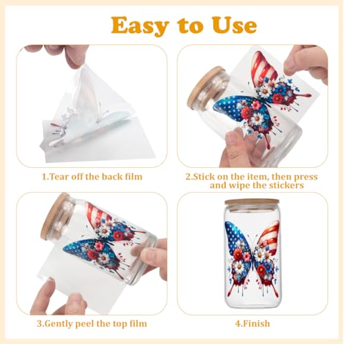 UV DTF Cup Wraps for 16 oz Glass Cups- 20 Sheets Flower Uvdtf Cup Wraps Vinyl Decals for Tumblers, Rub on Transfers for Crafts, Cold Transfer Stickers for Bookmarks, Wood Furniture, Water Bottles - style: Flower