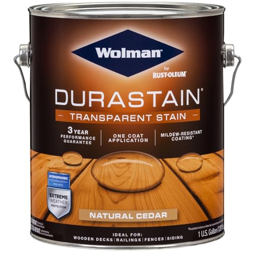 Wolman Natural Cedar DuraStain Water-Based Wood Stain - color: Natural Cedar, size: Gallon (Pack of 1)