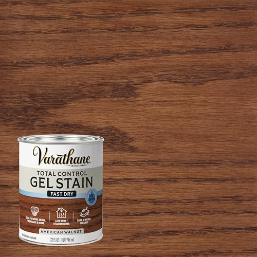 Varathane Total Control American Walnut Gel Stain - color: American Walnut, size: Quart (Pack of 1)
