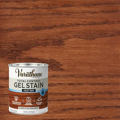 Varathane Total Control American Walnut Gel Stain - color: American Walnut, size: Quart (Pack of 1)