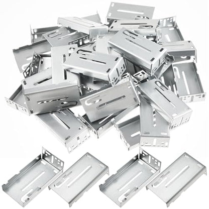 Yaocom 40 Pcs Drawer Slide Brackets Rear Mounting Brackets, 1.77 Inch 45mm