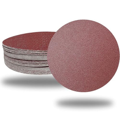 Premium 60 PCS 6" PSA Sanding Discs - 10 Each of 80 100 120 180 240 400 Grit - 6 Inch Self Adhesive Stickyback Sandpaper Discs for DA Sander, Sand Automotive Car Paint, Woodworking Wood, Metal
