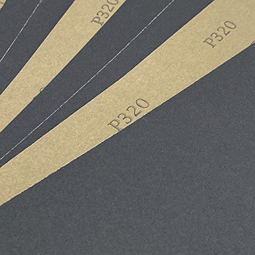 320 Grit Wet Dry Sandpaper, 10PCS 9x11 Inch Silicon Carbide Sanding Sheets - style: Grit 320