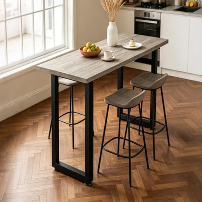 36 Inch Metal Bar Table Legs, Heavy Duty Steel Dining Table Legs with Adjustable Feet, Easy to Install, Black, Set of 2 for Workbench, DIY Furniture,36 inch Height x 13.8 inch Wide - size: H36"x W13.8" U Shape