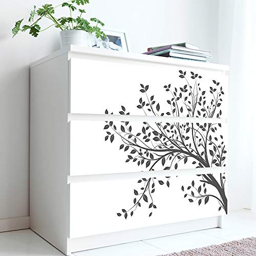 Self-Adhesive Dresser Sticker, Peel and Stick Furniture Stickers/Decals, Removable Furniture Skin (003, MALM)… - color: Md003, size: MALM