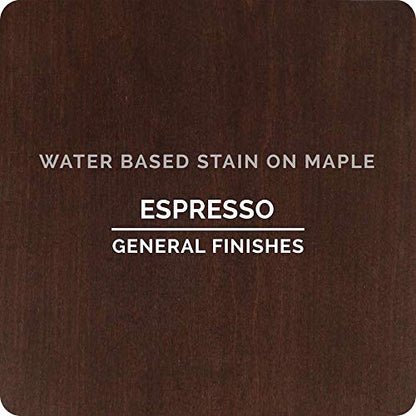 General Finishes Water Based Wood Stain, 1 Quart, Espresso - color: Espresso, size: 1 Quart