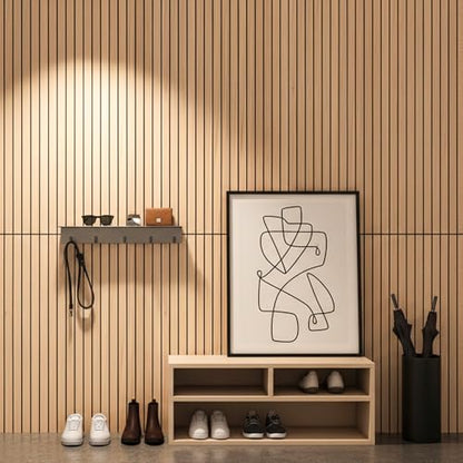 WoveN SounD Acoustic Wall Panels, Natural Oak, 10 Pack, 47.2x23.6 in - color: 10 Pack, Natural Oak, Slat Wide