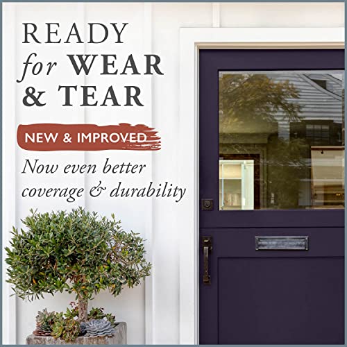 AMY HOWARD AT HOME - One Hour Miracle Paint - Water-Based Enamel - Scrubbable Eggshell Finish - All In One - No Stripping, Sanding, Priming, or Sealing - 32 OZ - Aubergine - color: Aubergine