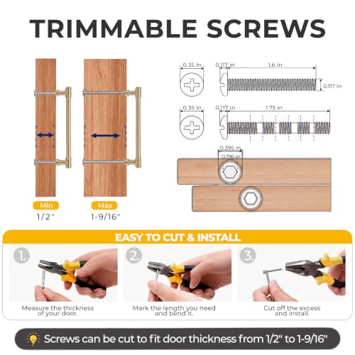 Goldenwarm 10 Pack 5 Inch Polished Chrome Cabinet Pulls Modern Kitchen & Bathroom Hardware Heavy Duty Zinc Alloy Drawer Handles with Complete Screw Kit Consistent Finish for Whole-Home Renovations - color: Polished Chrome, size: 5 Inches Hole Center