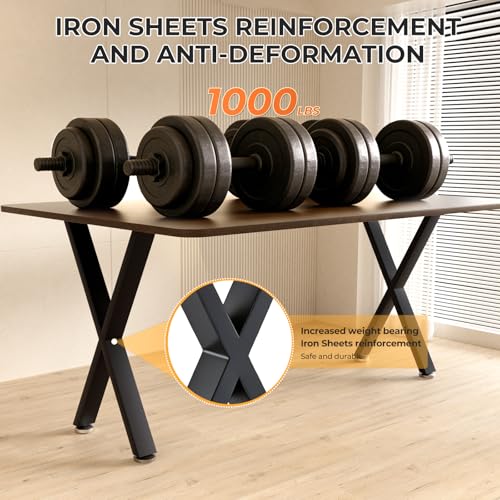 Heavy Duty X Shape Metal Table Legs, Replacement Legs for Dining Table - color: X-shape, size: 28"H16"W