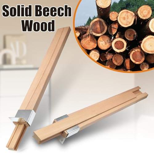 Luomorgo Wooden Drawer Slides, 16 Inch, Bottom Mount, 1 Pack