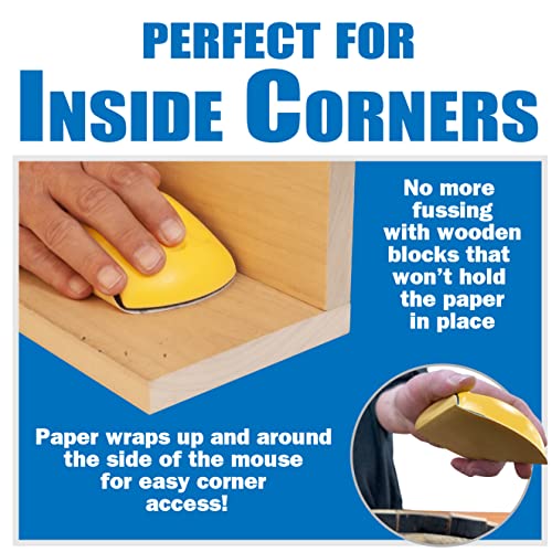 5 Inch Sanding Mouse Hook and Loop Sanding Block for use with Sanding Discs - size: 5" Sanding Mouse, style: 5" Sanding Mouse